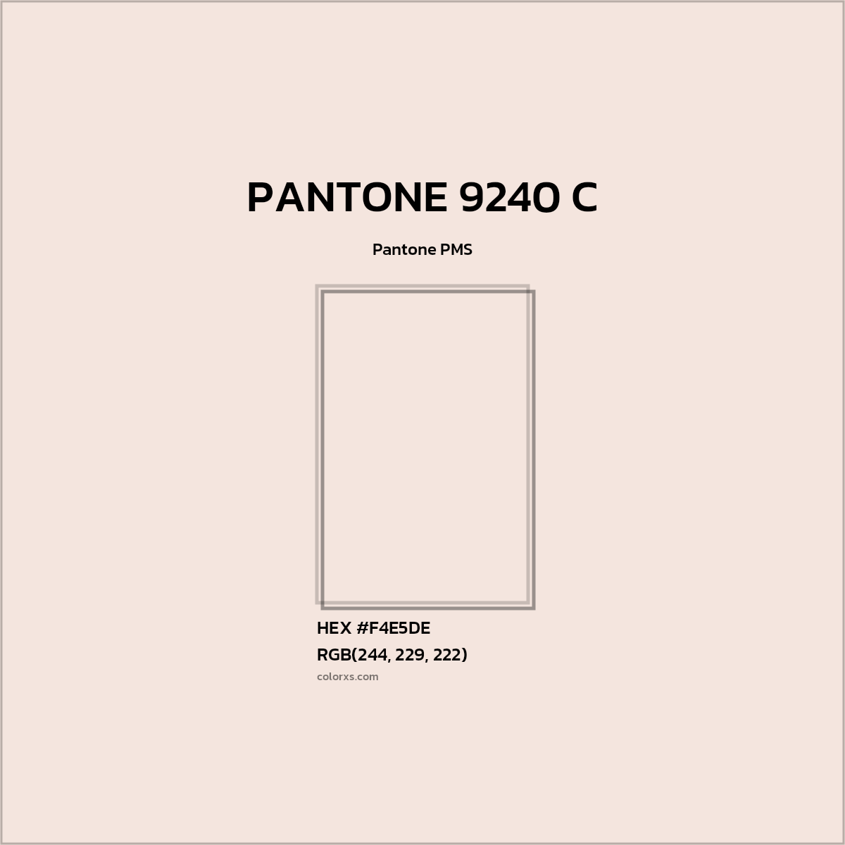 #F4E5DE PANTONE 9240 C CMS Pantone PMS - Color codes and meaning | Matching colors and paints