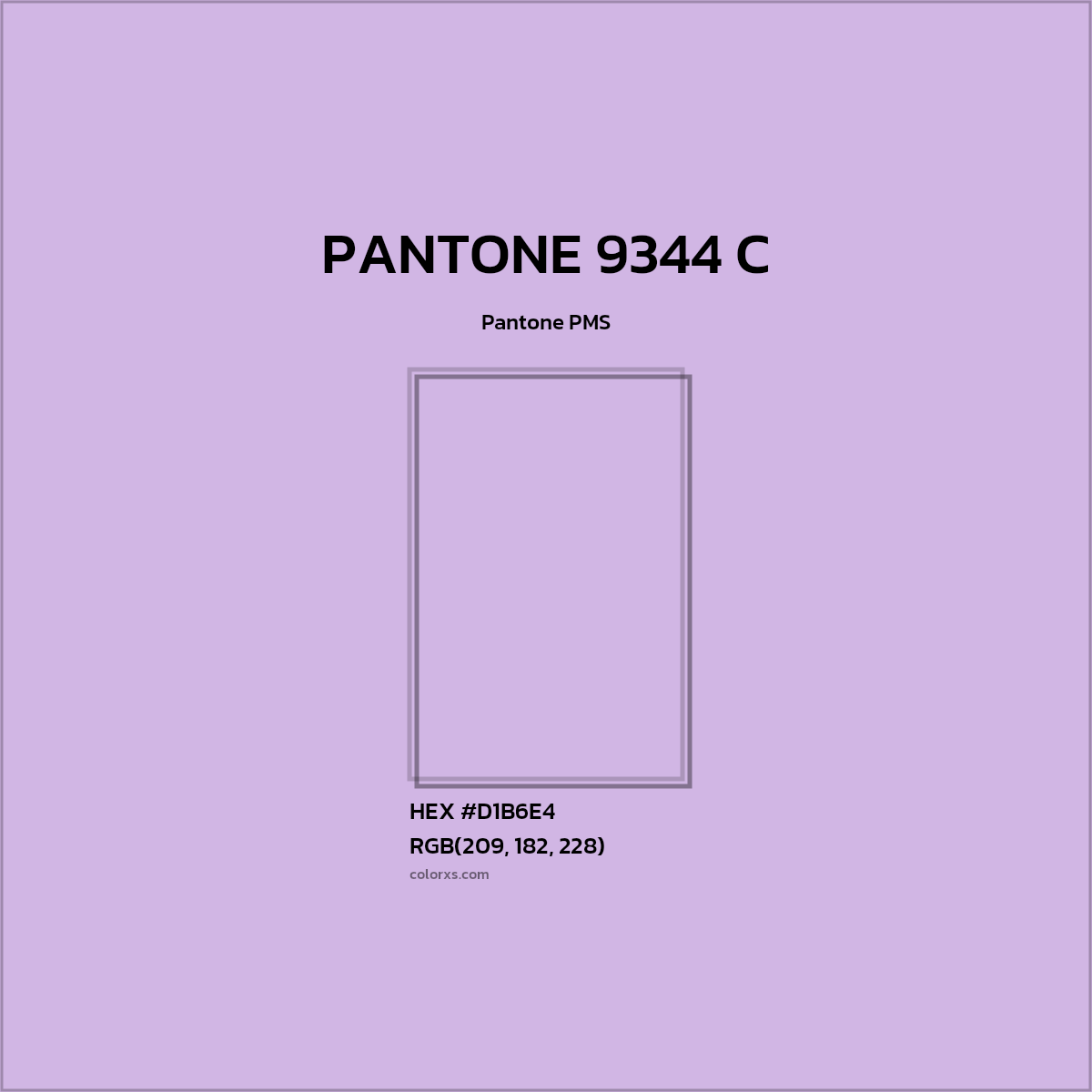 #D1B6E4 PANTONE 9344 C CMS Pantone PMS - Color codes and meaning | Matching colors and paints