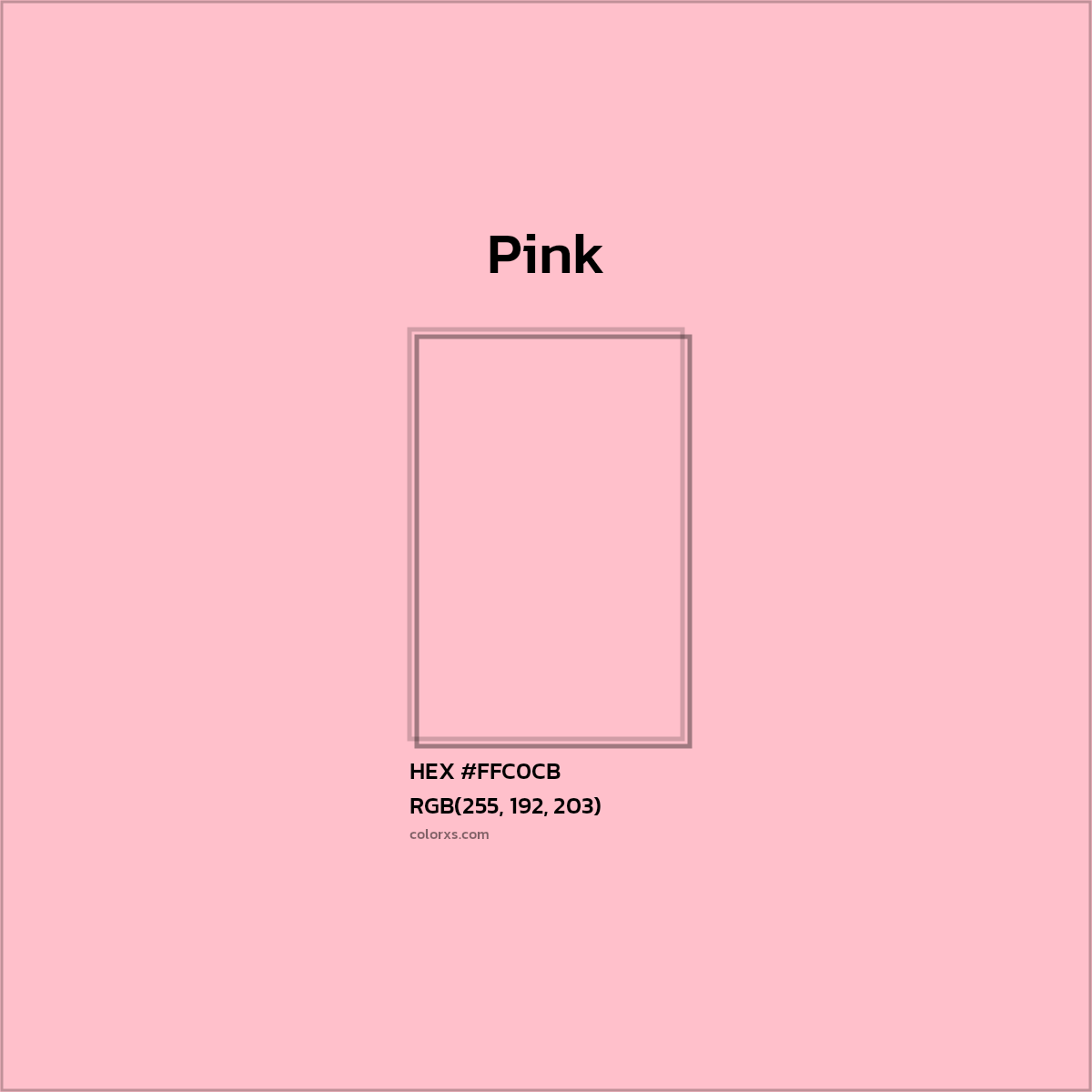 #FFC0CB Pink Color  - Color codes and meaning | Matching colors and paints