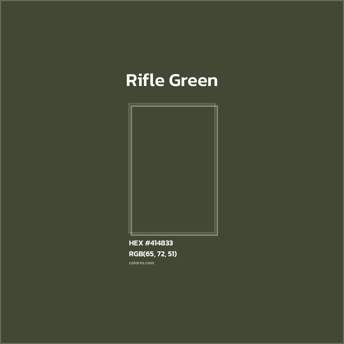 #414833 Rifle Green Color  - Color codes and meaning | Matching colors and paints