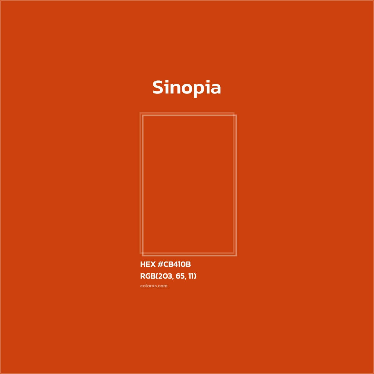 #CB410B Sinopia Color  - Color codes and meaning | Matching colors and paints