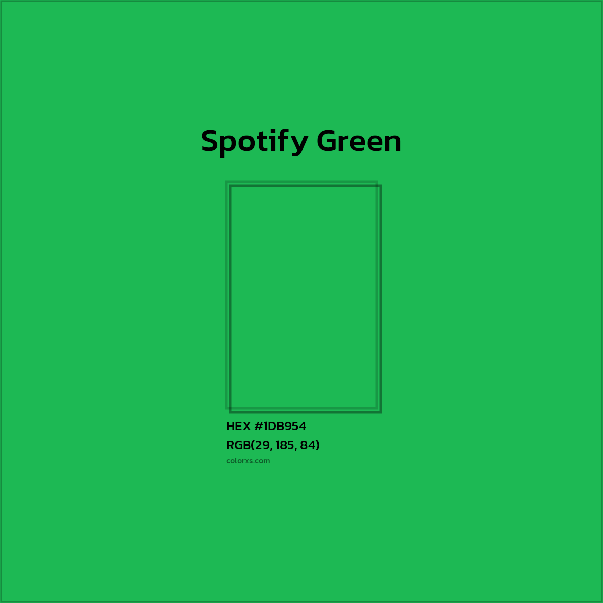 #1DB954 Spotify Green Other Brand - Color codes and meaning | Matching colors and paints