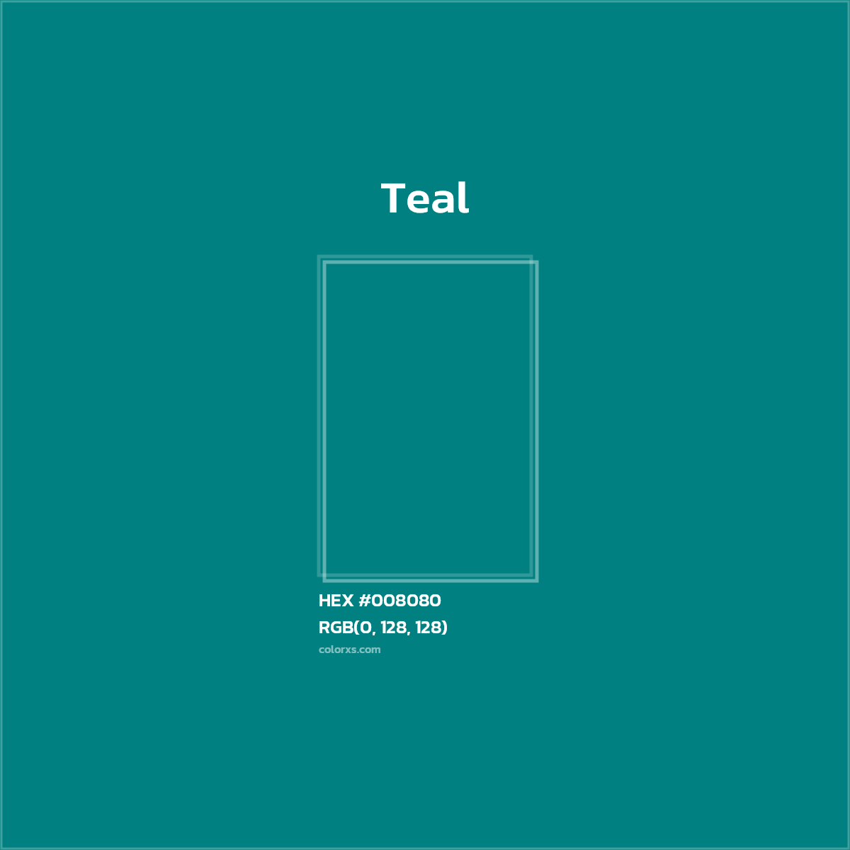#008080 Teal Color  - Color codes and meaning | Matching colors and paints