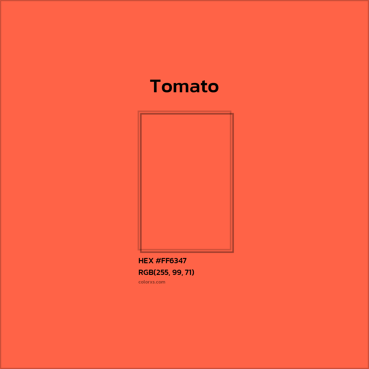 #FF6347 Tomato Color  - Color codes and meaning | Matching colors and paints