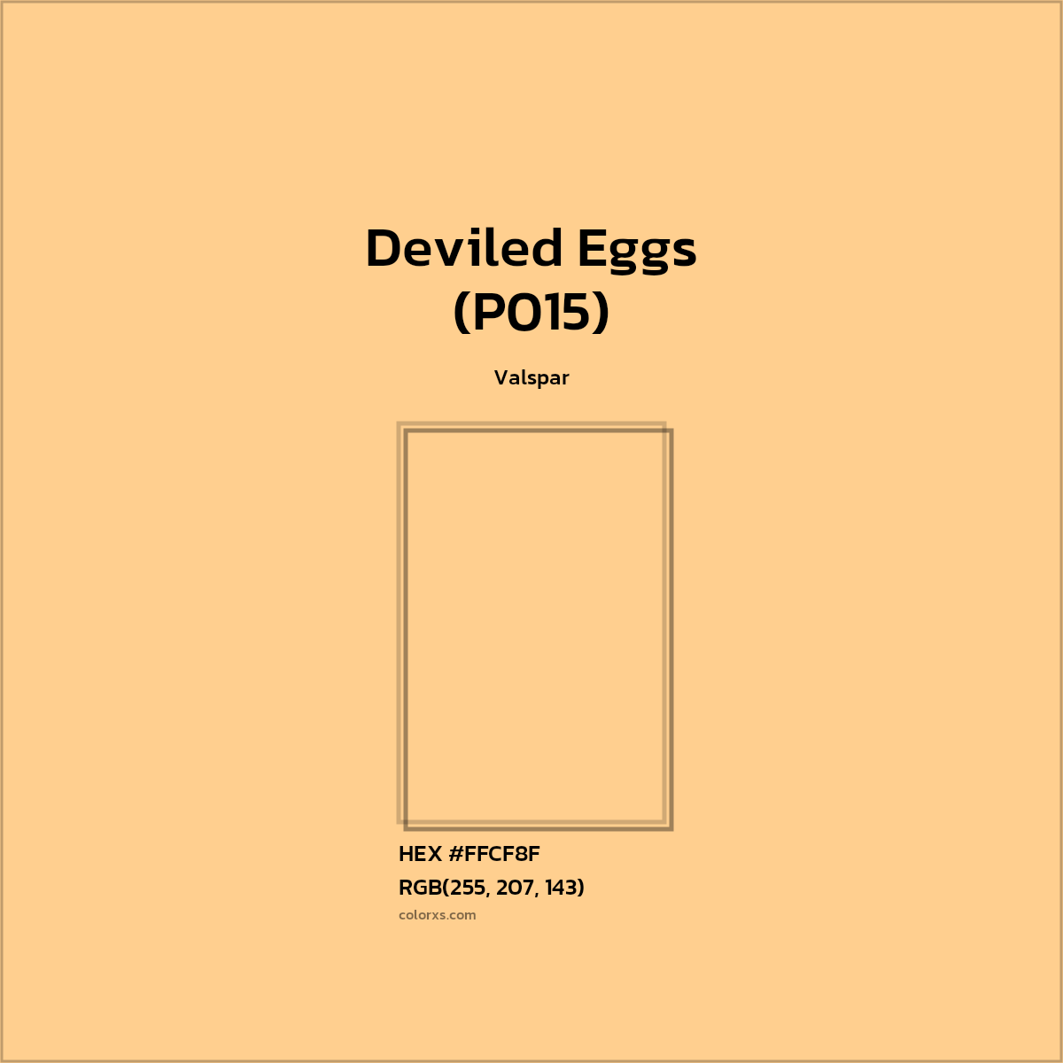 #FFCF8F Deviled Eggs (P015) Paint Valspar - Color codes and meaning | Matching colors and paints
