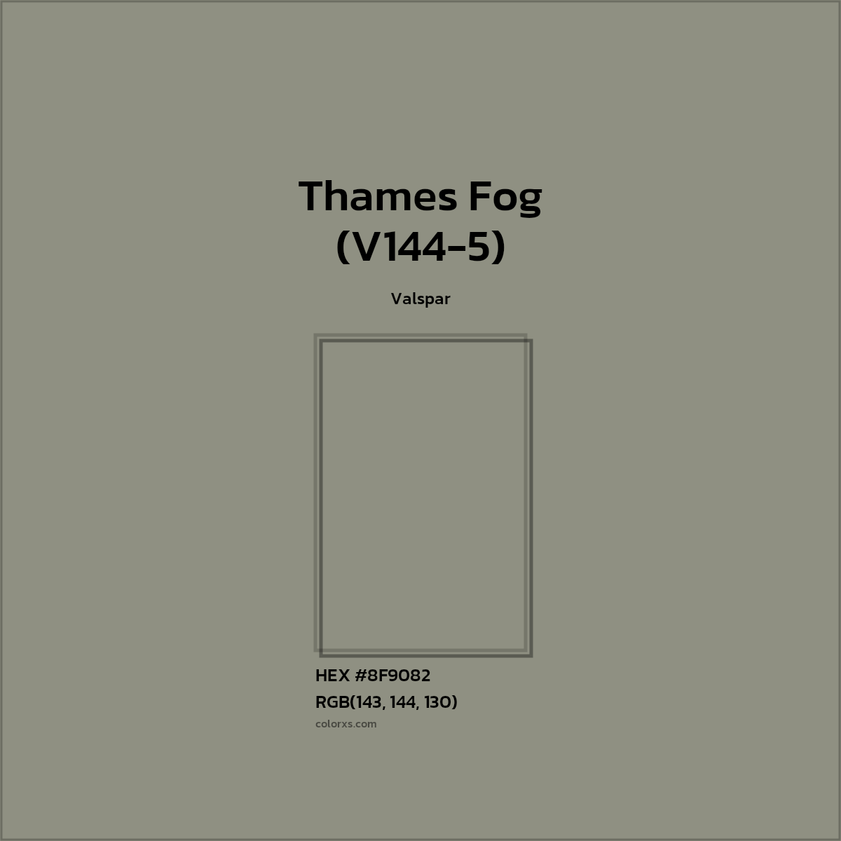 #8F9082 Thames Fog (V144-5) Paint Valspar - Color codes and meaning | Matching colors and paints