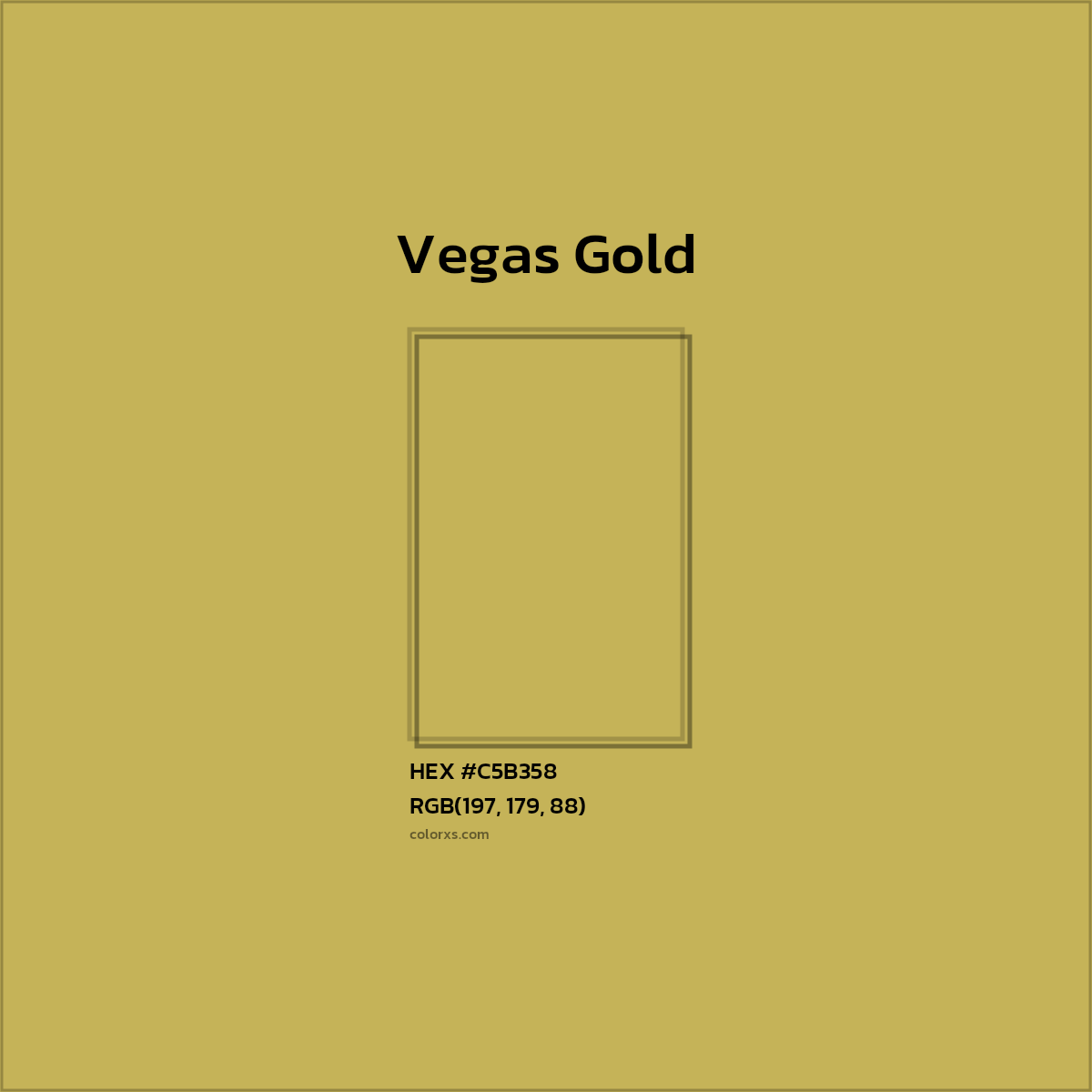 #C5B358 Vegas Gold Color  - Color codes and meaning | Matching colors and paints