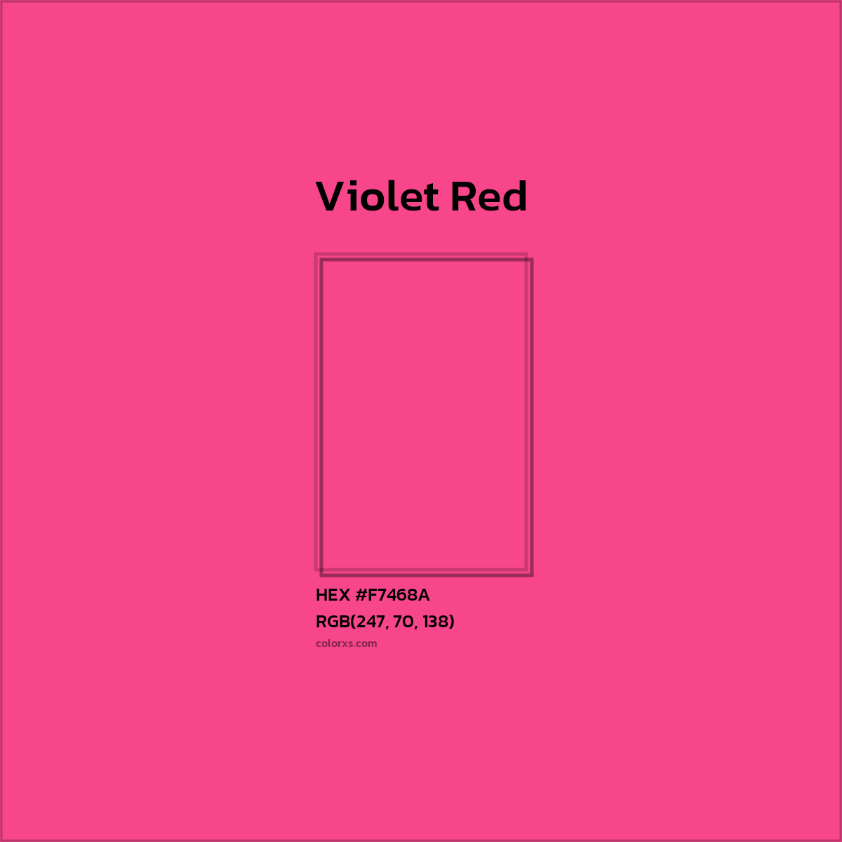 #F7468A Violet Red Color Crayola Crayons - Color codes and meaning | Matching colors and paints