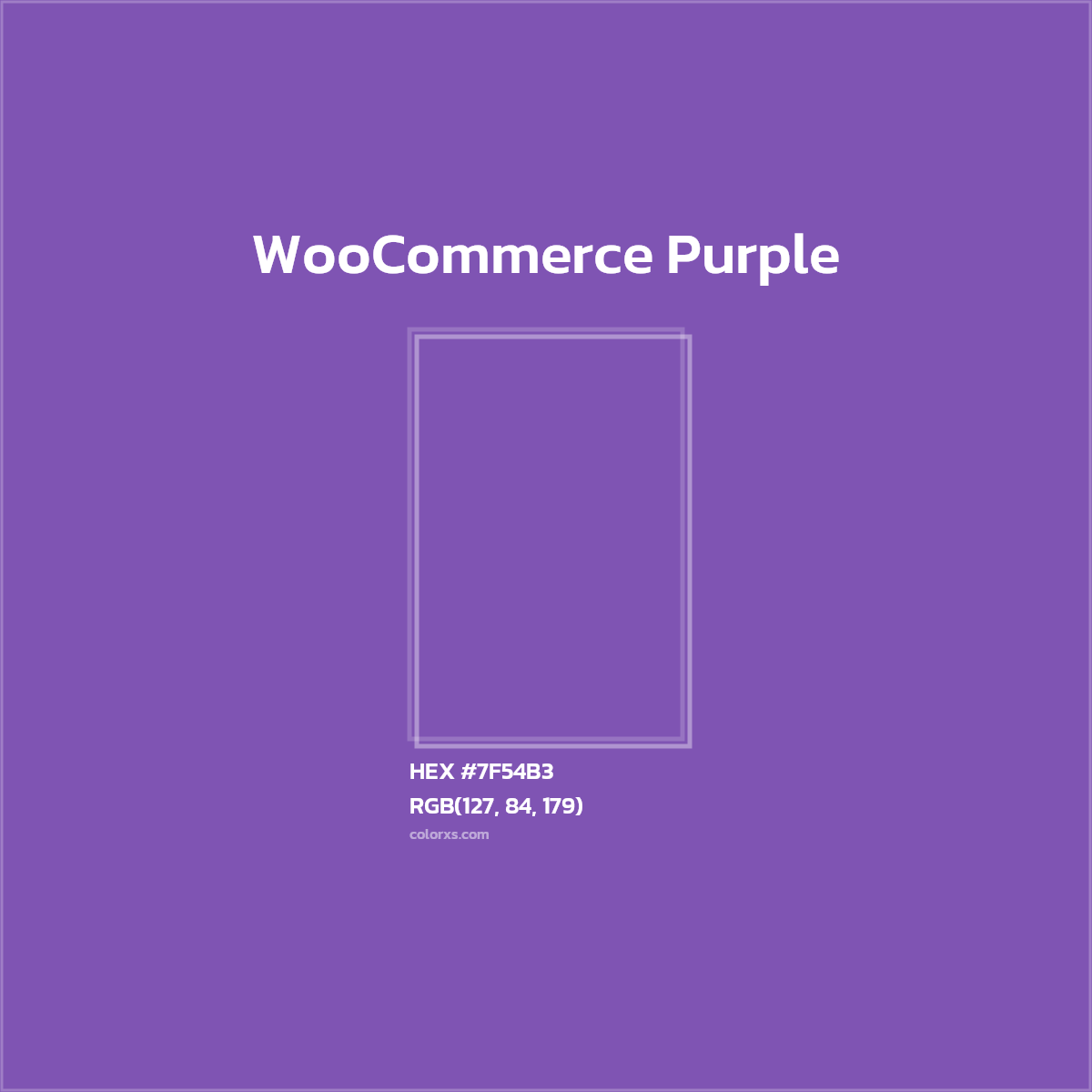 #7F54B3 WooCommerce Purple Other Brand - Color codes and meaning | Matching colors and paints