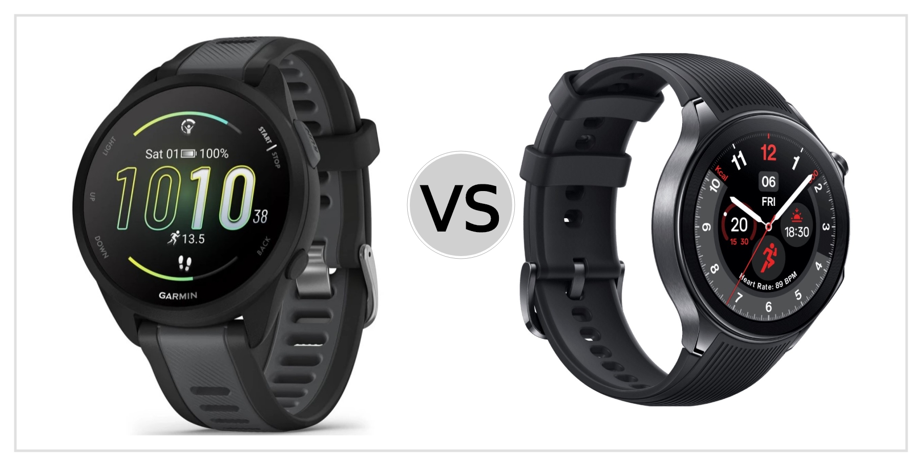 Compare Garmin Forerunner 165 Music VS OnePlus Watch 2 to see which is better