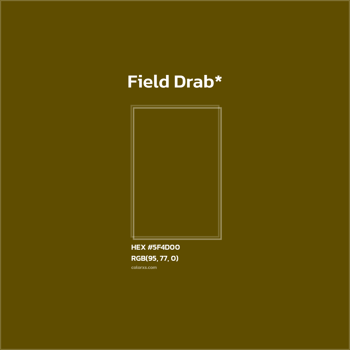 #5F4D00 hex color. RGB, RYB, CMYK, HSL, HSV codes and color conversions. Matching color names, palettes, paints.