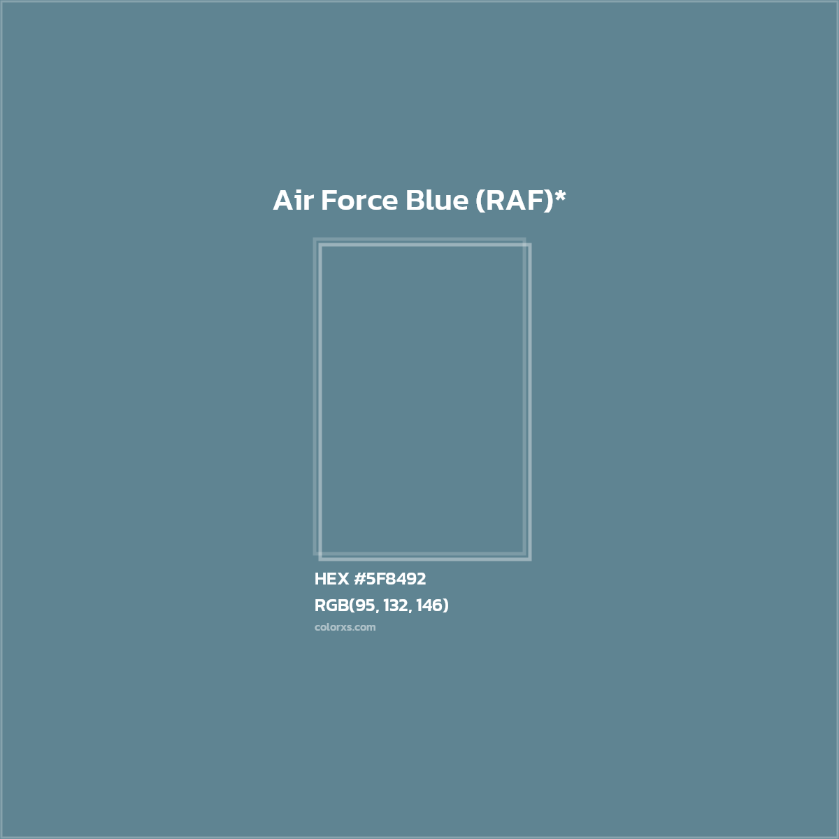 #5F8492 hex color. RGB, RYB, CMYK, HSL, HSV codes and color conversions. Matching color names, palettes, paints.