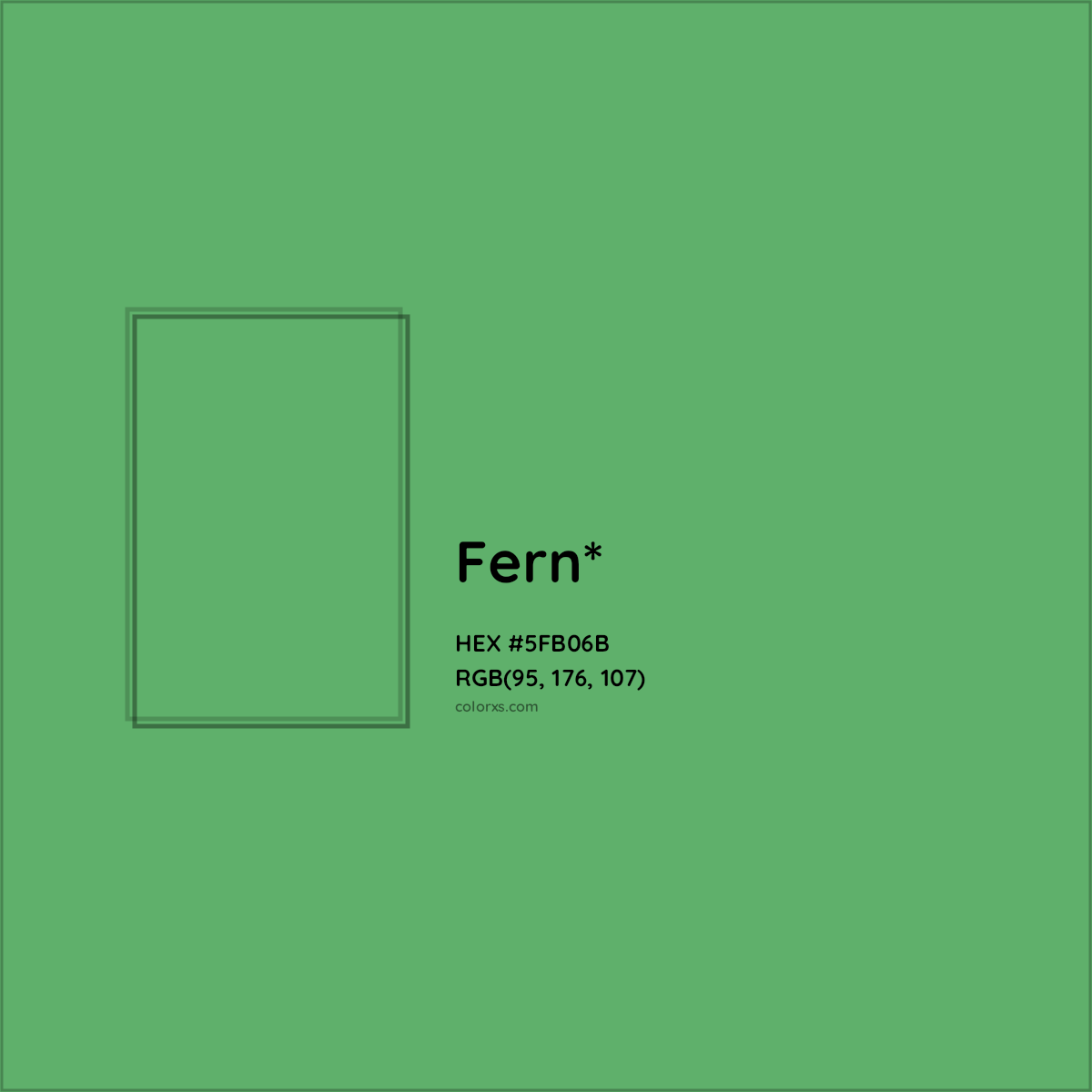 #5FB06B hex color. RGB, RYB, CMYK, HSL, HSV codes and color conversions. Matching color names, palettes, paints.