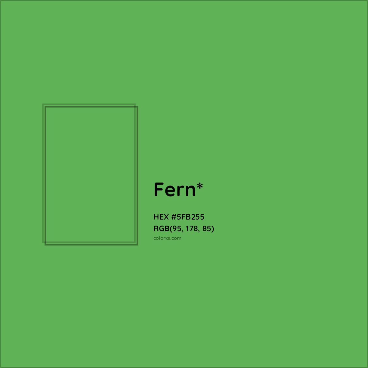 #5FB255 hex color. RGB, RYB, CMYK, HSL, HSV codes and color conversions. Matching color names, palettes, paints.