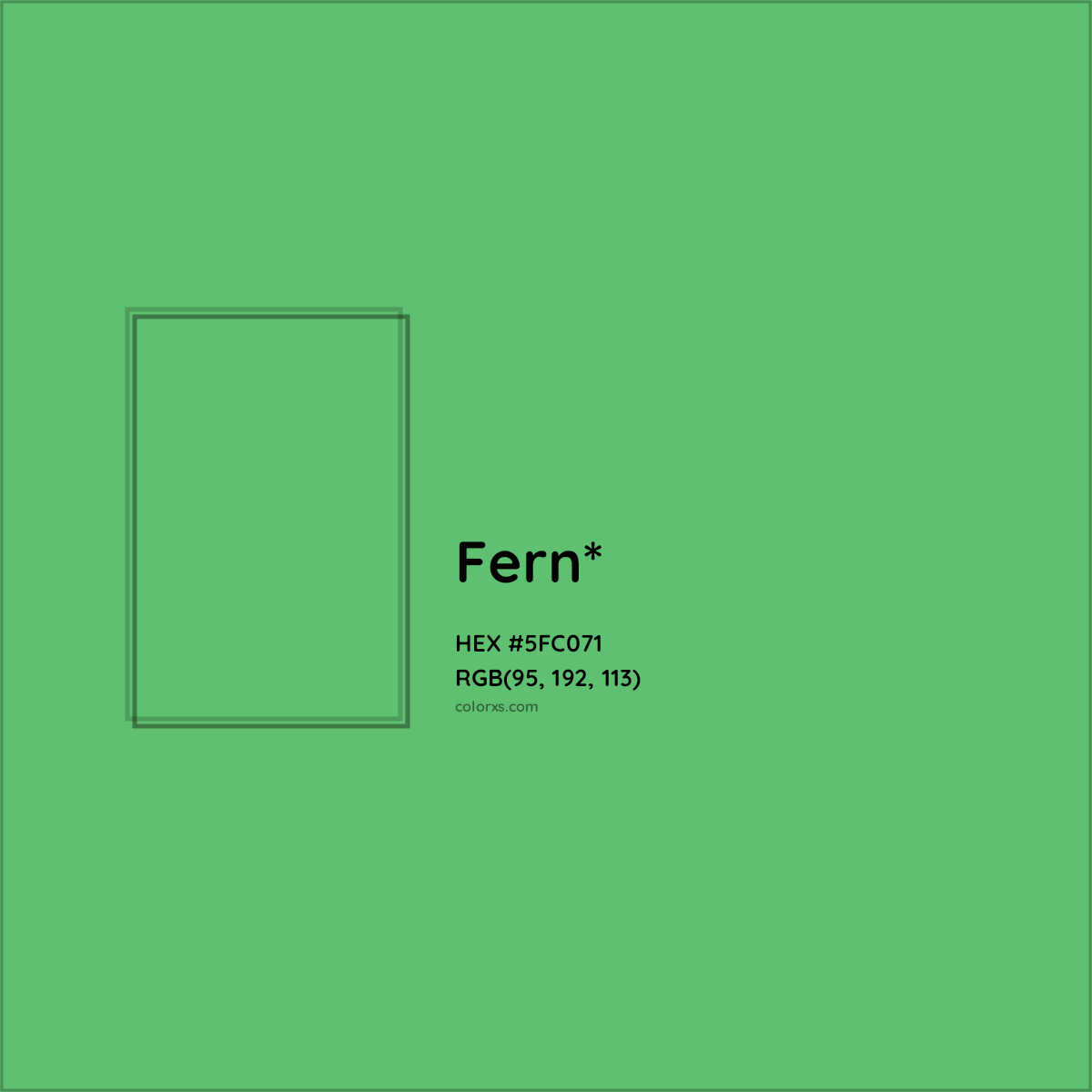 #5FC071 hex color. RGB, RYB, CMYK, HSL, HSV codes and color conversions. Matching color names, palettes, paints.