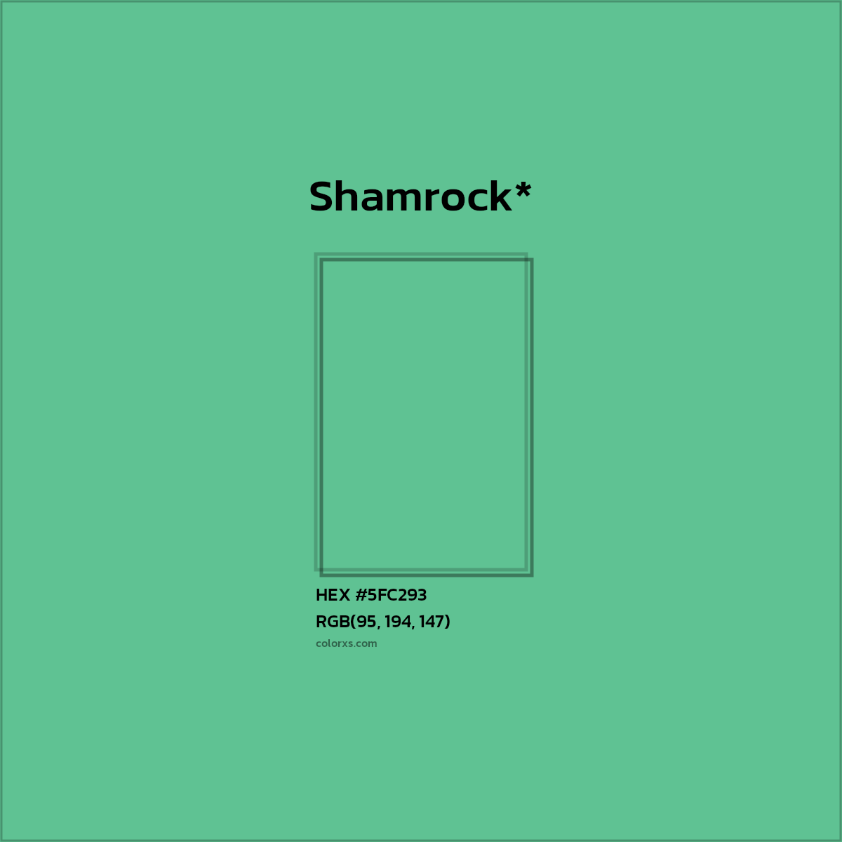 #5FC293 hex color. RGB, RYB, CMYK, HSL, HSV codes and color conversions. Matching color names, palettes, paints.