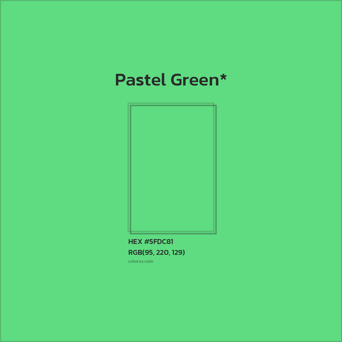 #5FDC81 hex color. RGB, RYB, CMYK, HSL, HSV codes and color conversions. Matching color names, palettes, paints.