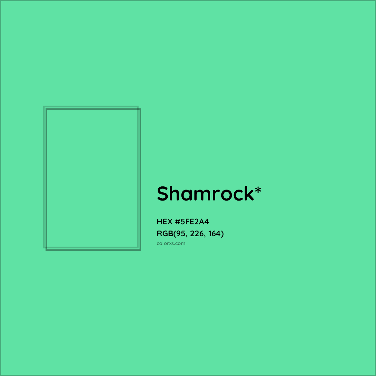 #5FE2A4 hex color. RGB, RYB, CMYK, HSL, HSV codes and color conversions. Matching color names, palettes, paints.