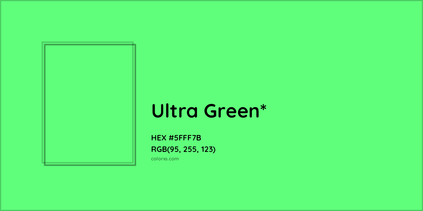 #5FFF7B hex color. RGB, RYB, CMYK, HSL, HSV codes and color conversions. Matching color names, palettes, paints.