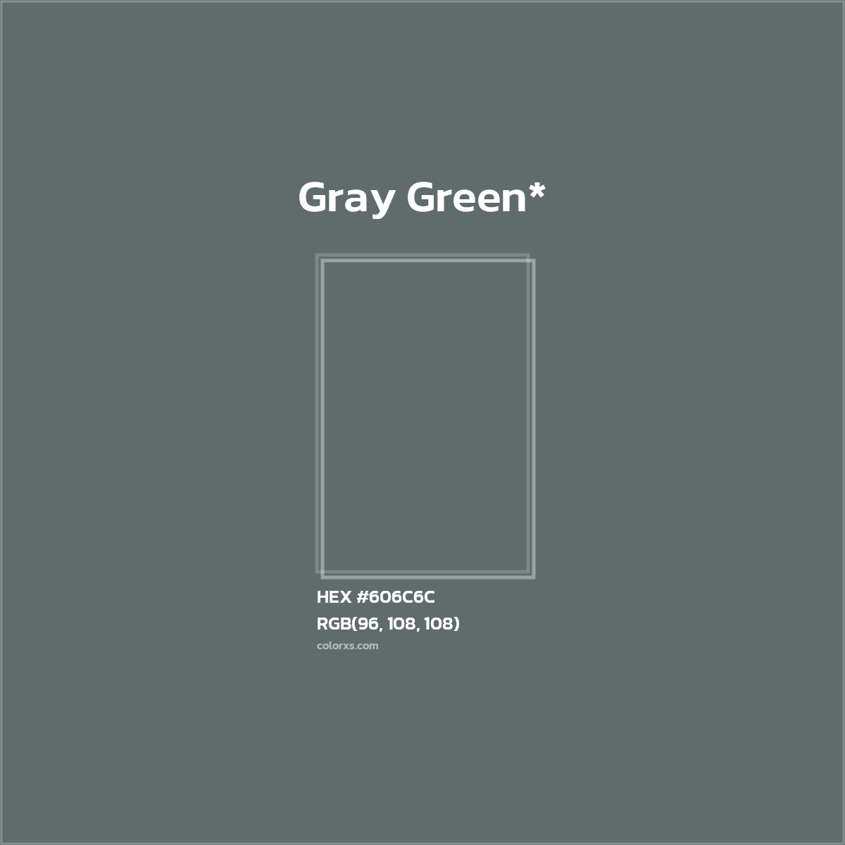 #606C6C hex color. RGB, RYB, CMYK, HSL, HSV codes and color conversions. Matching color names, palettes, paints.