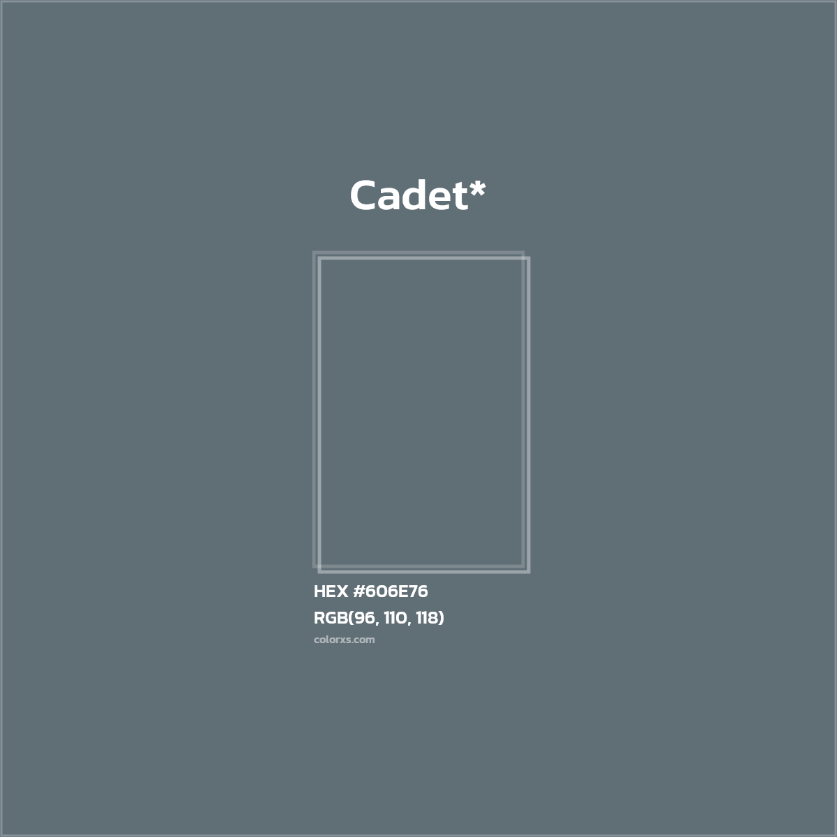#606E76 hex color. RGB, RYB, CMYK, HSL, HSV codes and color conversions. Matching color names, palettes, paints.