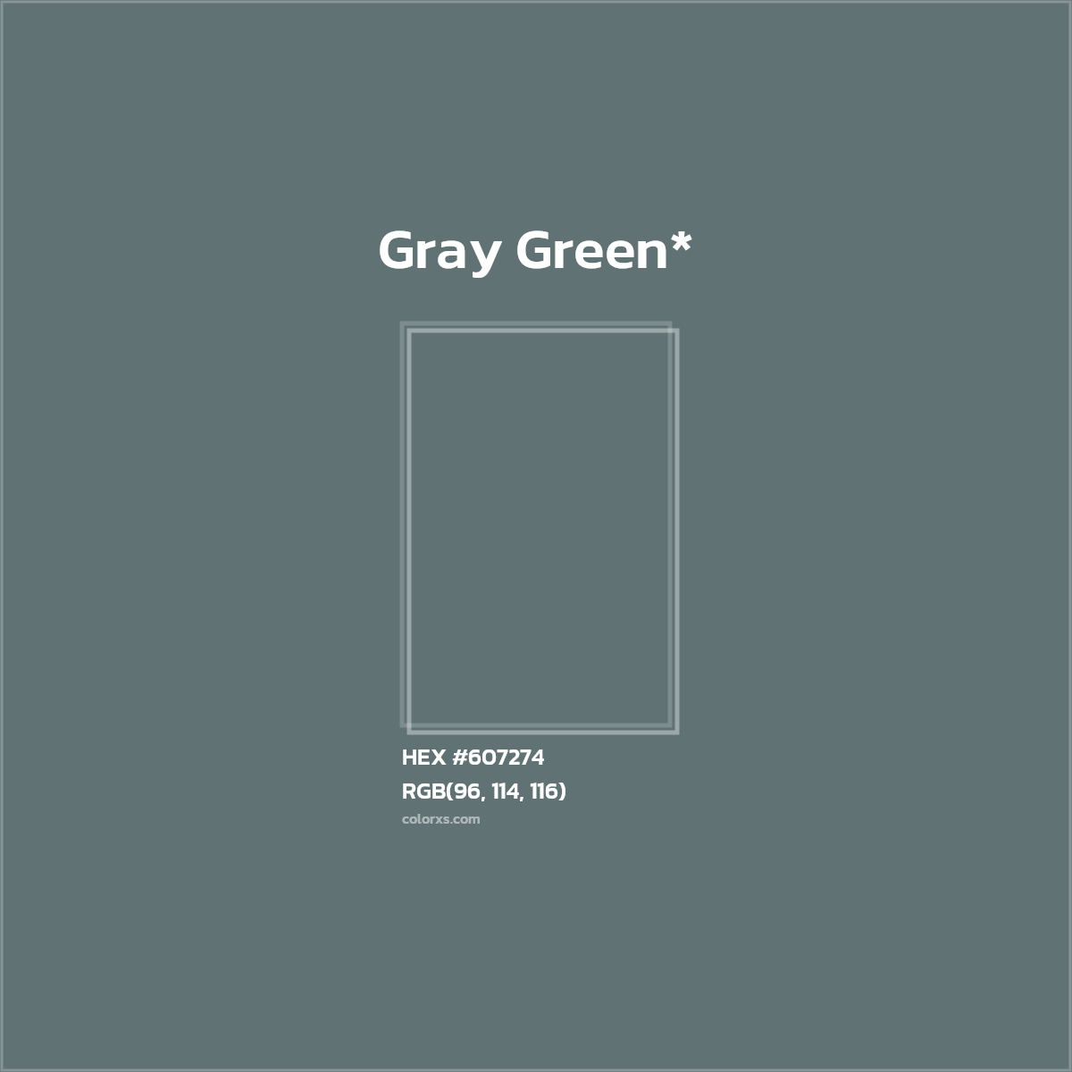 #607274 hex color. RGB, RYB, CMYK, HSL, HSV codes and color conversions. Matching color names, palettes, paints.