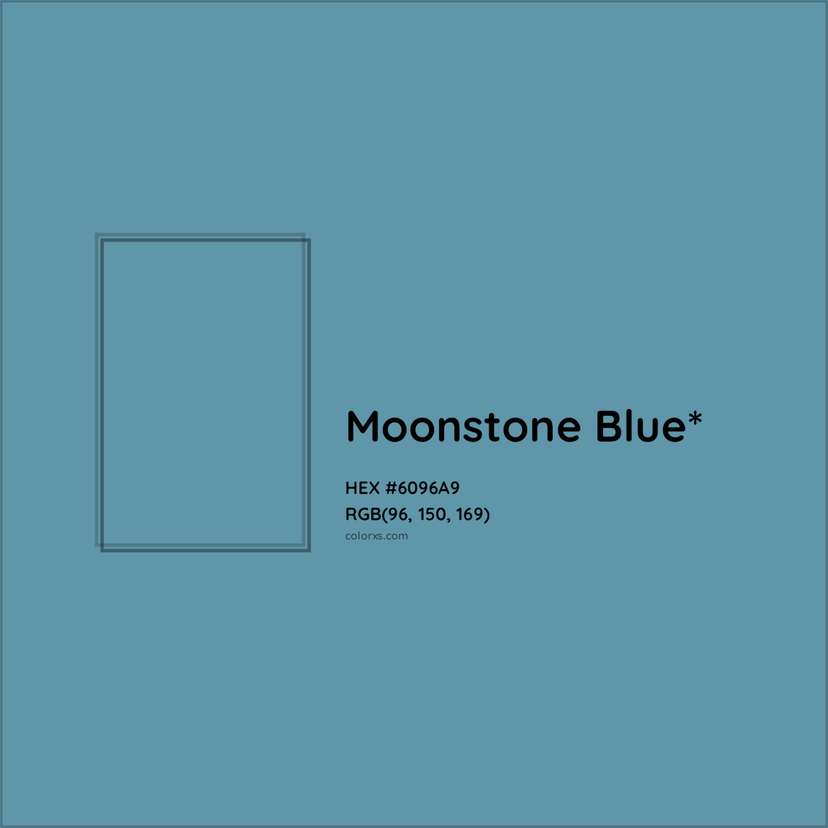 #6096A9 hex color. RGB, RYB, CMYK, HSL, HSV codes and color conversions. Matching color names, palettes, paints.