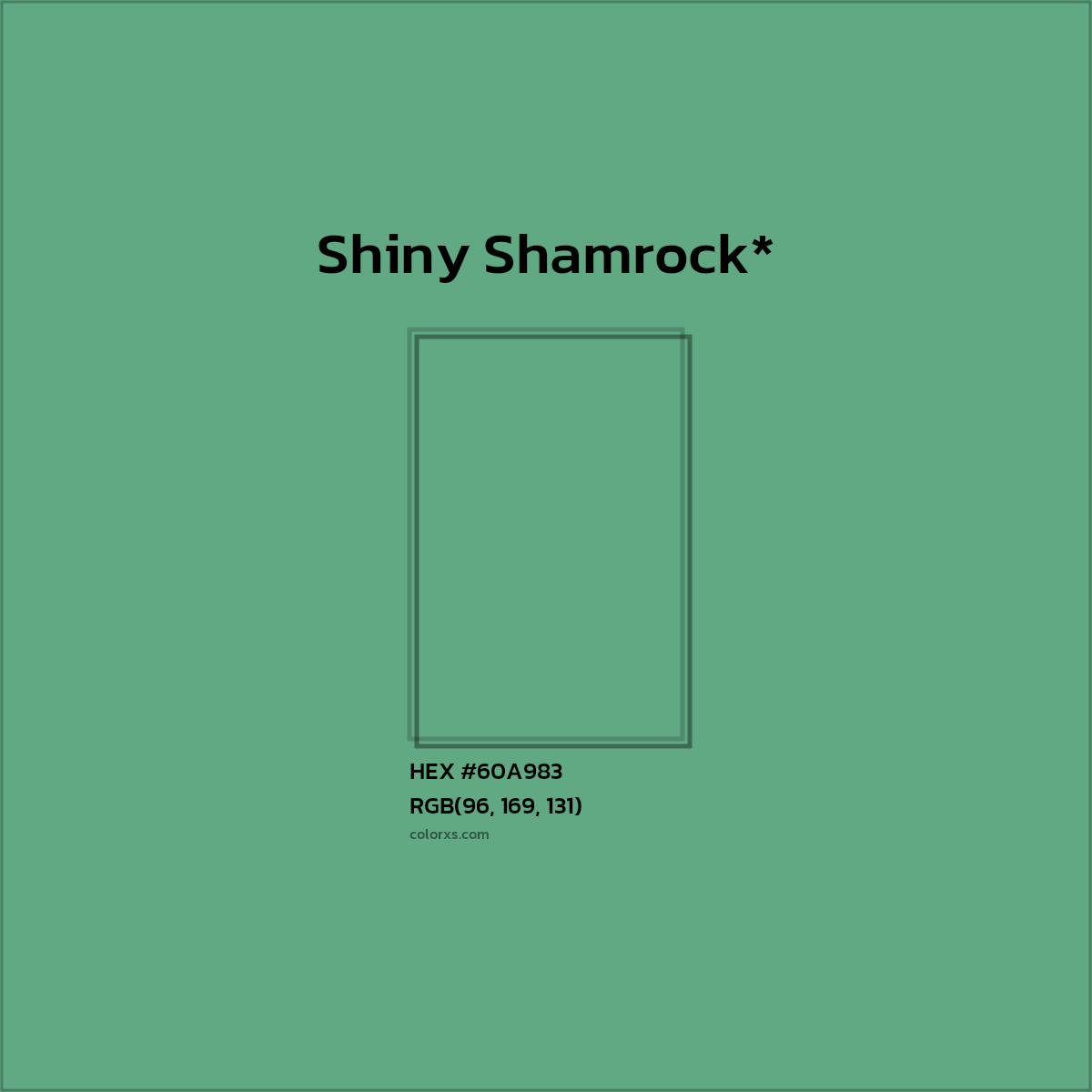 #60A983 hex color. RGB, RYB, CMYK, HSL, HSV codes and color conversions. Matching color names, palettes, paints.