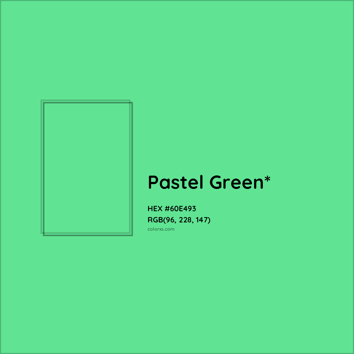 #60E493 hex color. RGB, RYB, CMYK, HSL, HSV codes and color conversions. Matching color names, palettes, paints.