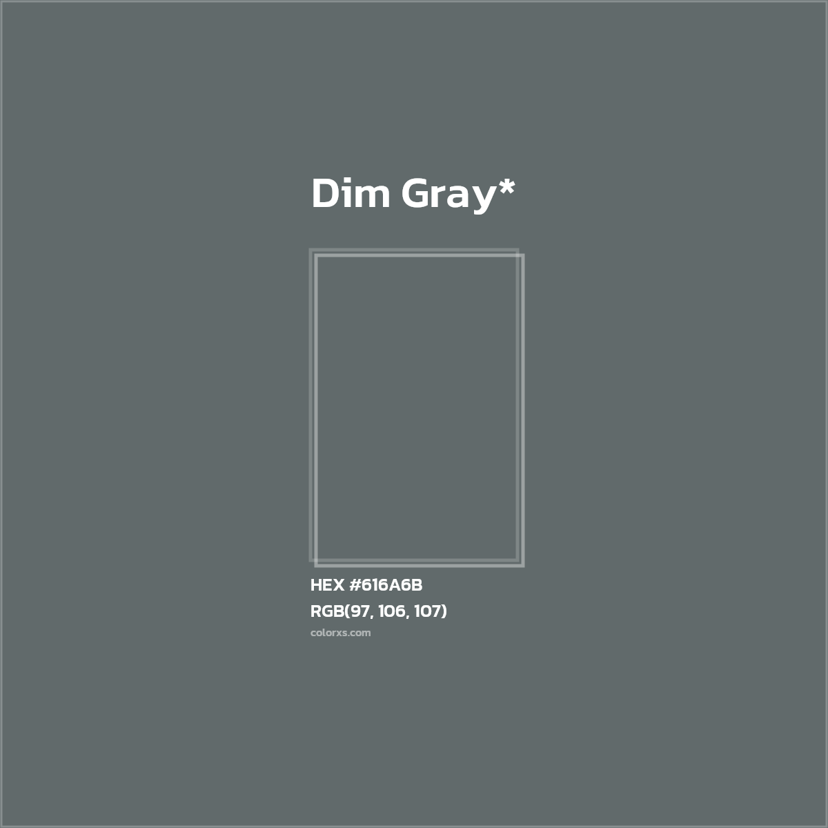 #616A6B hex color. RGB, RYB, CMYK, HSL, HSV codes and color conversions. Matching color names, palettes, paints.
