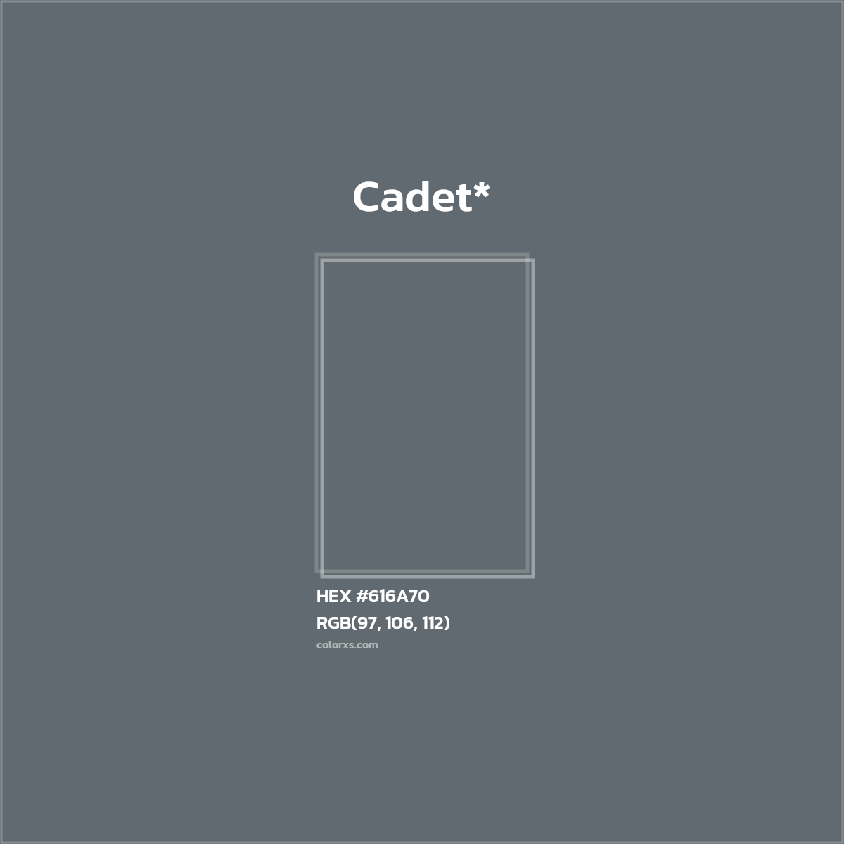#616A70 hex color. RGB, RYB, CMYK, HSL, HSV codes and color conversions. Matching color names, palettes, paints.
