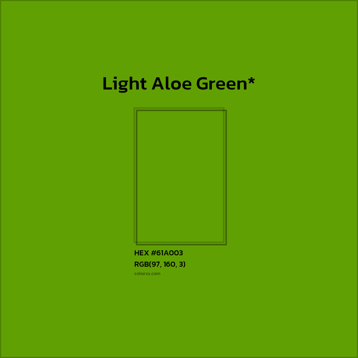 #61A003 hex color. RGB, RYB, CMYK, HSL, HSV codes and color conversions. Matching color names, palettes, paints.