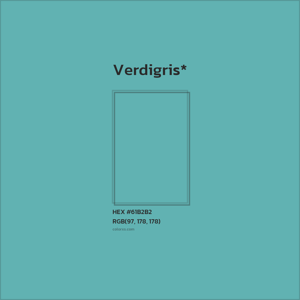 #61B2B2 hex color. RGB, RYB, CMYK, HSL, HSV codes and color conversions. Matching color names, palettes, paints.