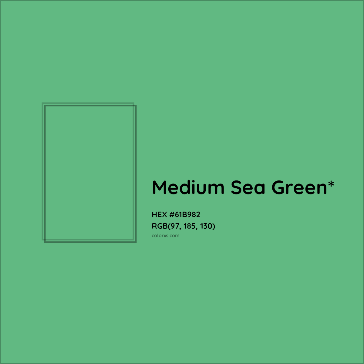 #61B982 hex color. RGB, RYB, CMYK, HSL, HSV codes and color conversions. Matching color names, palettes, paints.