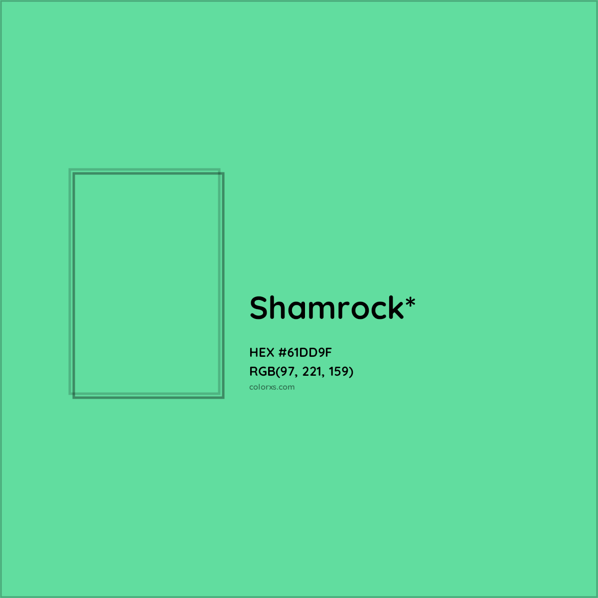 #61DD9F hex color. RGB, RYB, CMYK, HSL, HSV codes and color conversions. Matching color names, palettes, paints.