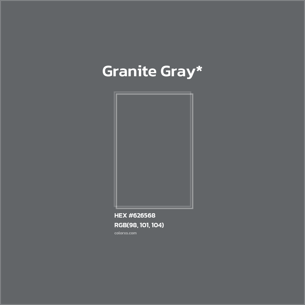 #626568 hex color. RGB, RYB, CMYK, HSL, HSV codes and color conversions. Matching color names, palettes, paints.
