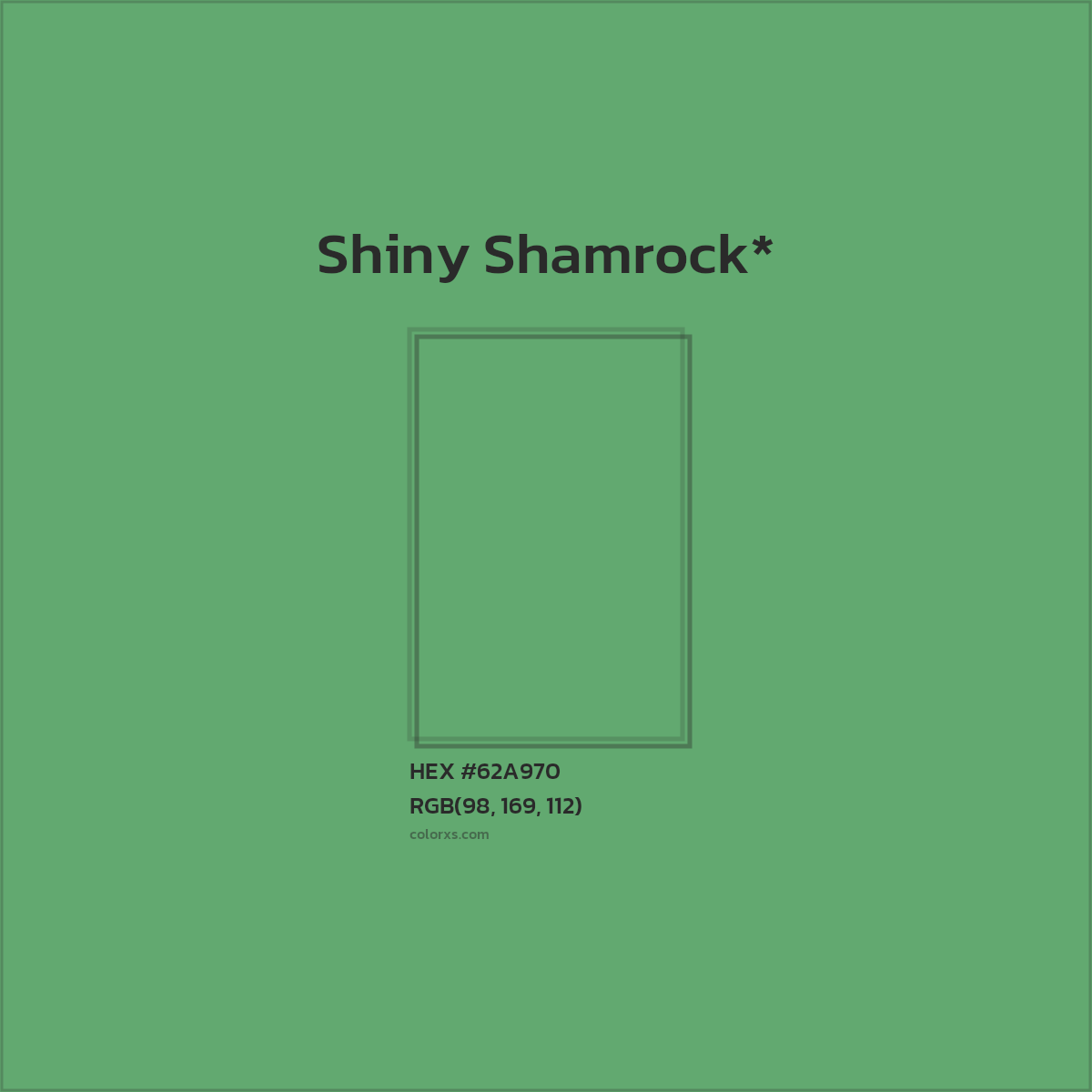 #62A970 hex color. RGB, RYB, CMYK, HSL, HSV codes and color conversions. Matching color names, palettes, paints.