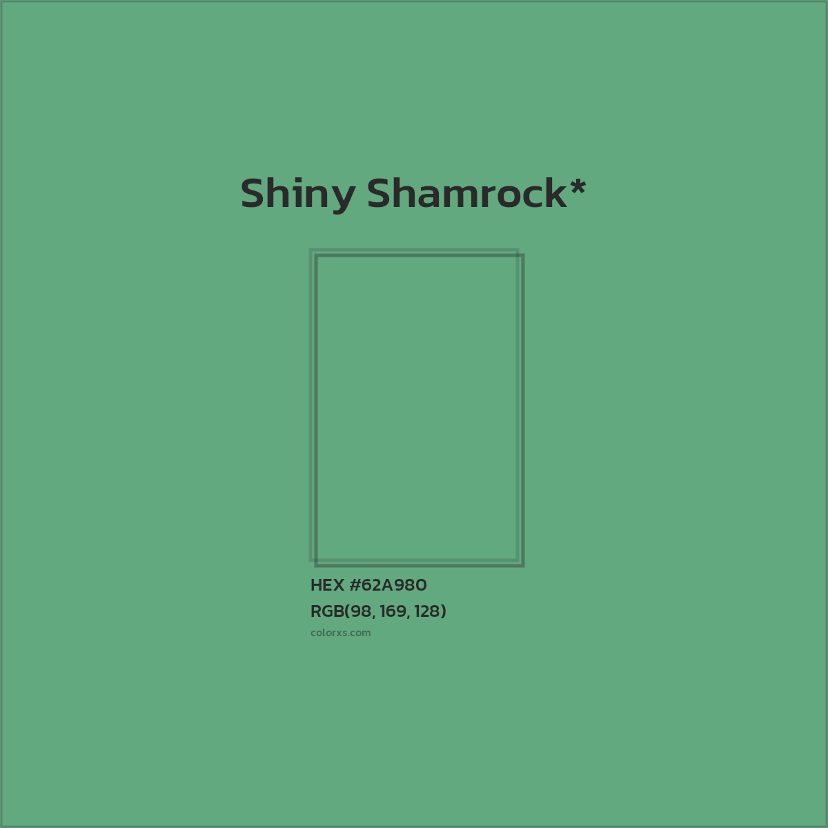 #62A980 hex color. RGB, RYB, CMYK, HSL, HSV codes and color conversions. Matching color names, palettes, paints.