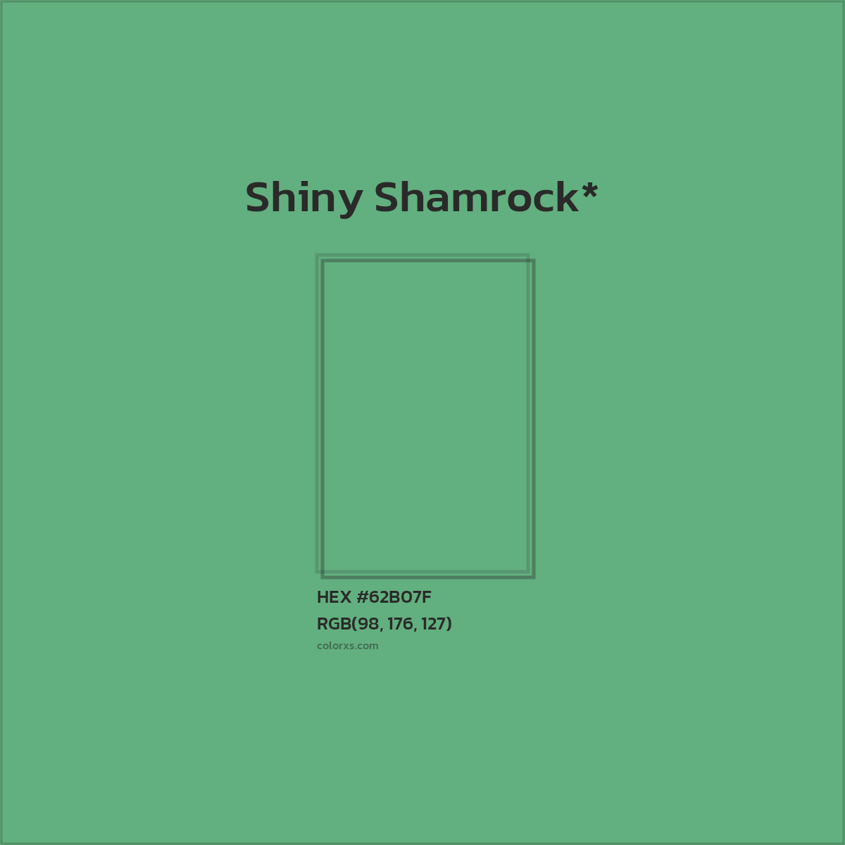 #62B07F hex color. RGB, RYB, CMYK, HSL, HSV codes and color conversions. Matching color names, palettes, paints.