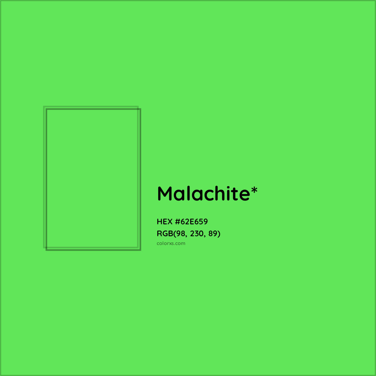 #62E659 hex color. RGB, RYB, CMYK, HSL, HSV codes and color conversions. Matching color names, palettes, paints.