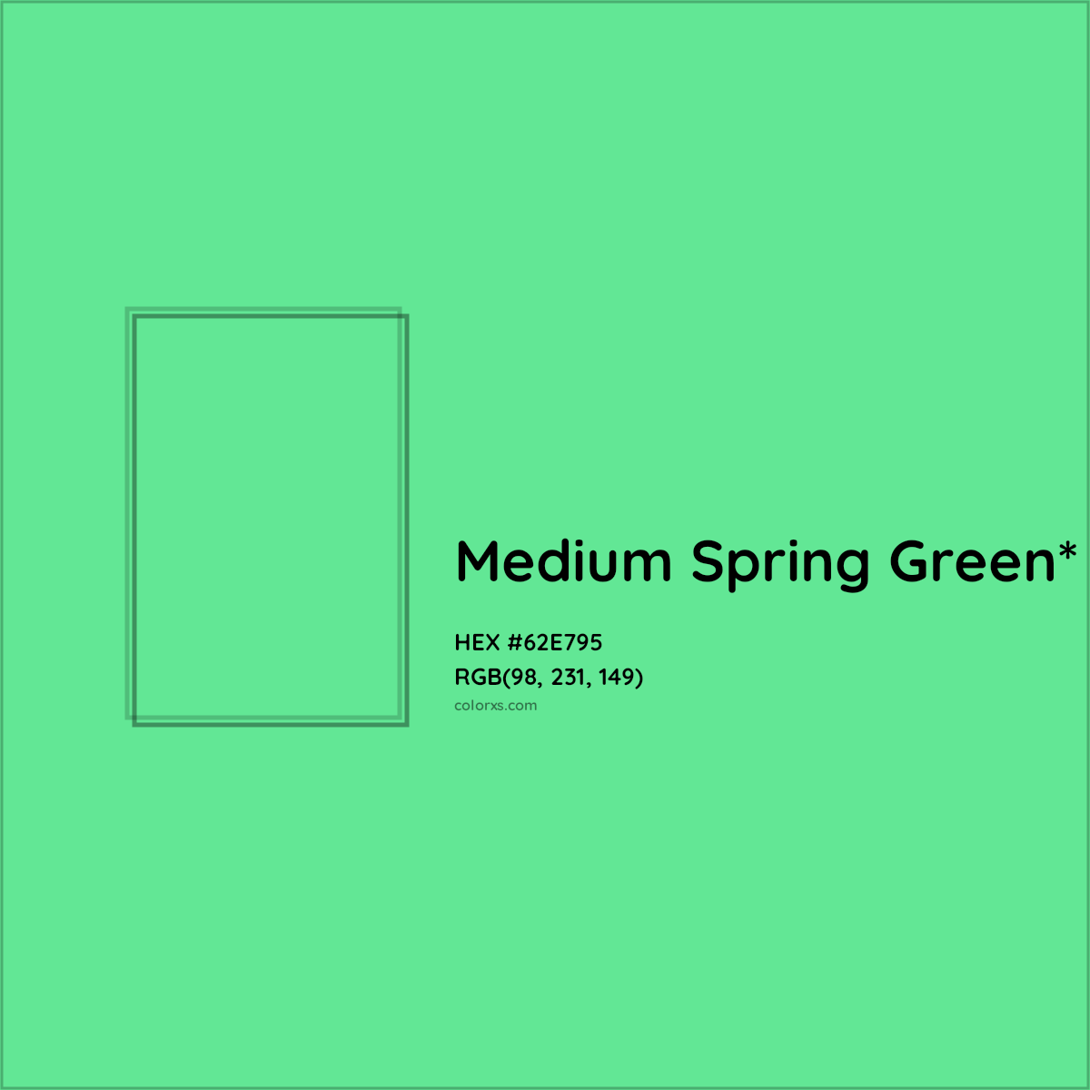 #62E795 hex color. RGB, RYB, CMYK, HSL, HSV codes and color conversions. Matching color names, palettes, paints.