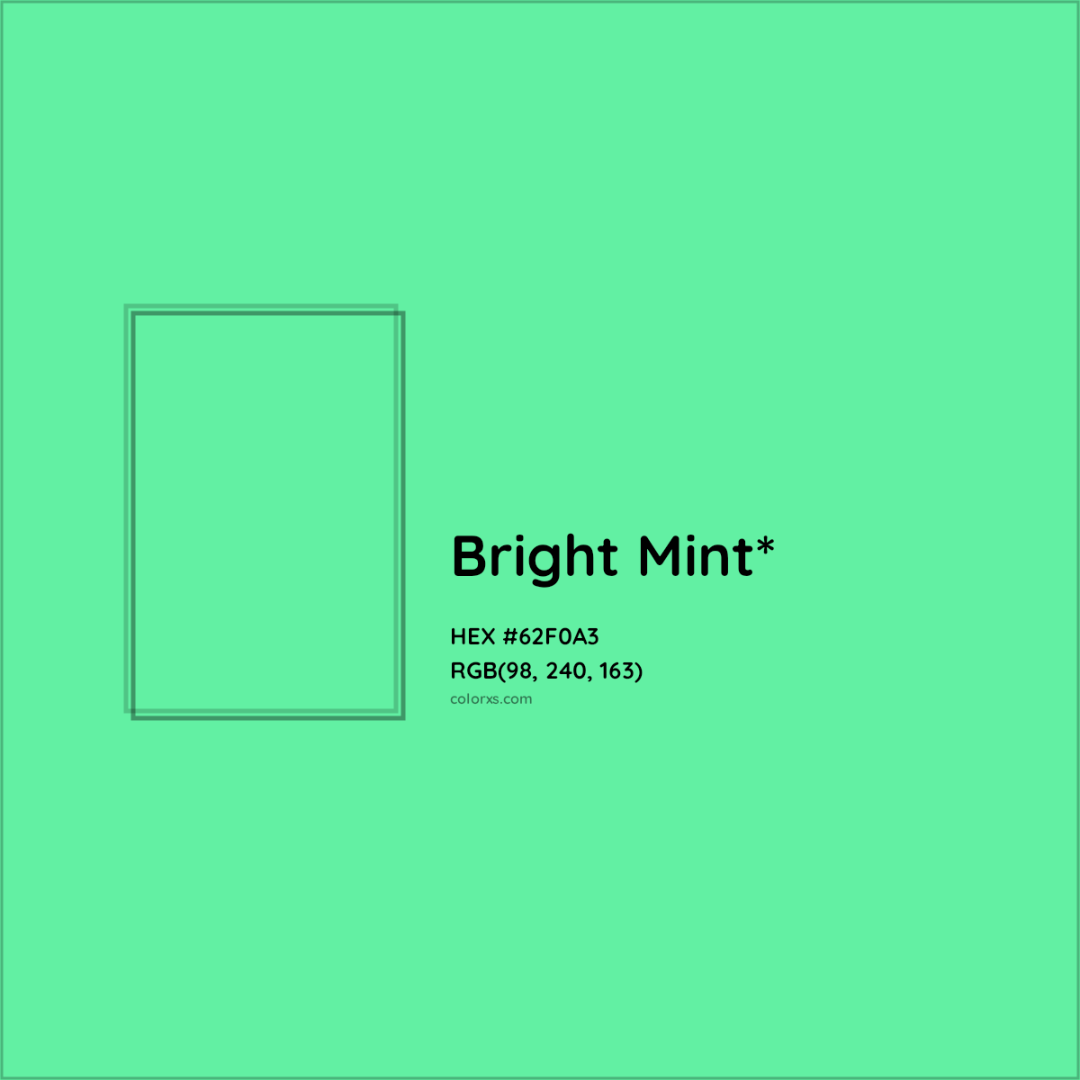 #62F0A3 hex color. RGB, RYB, CMYK, HSL, HSV codes and color conversions. Matching color names, palettes, paints.