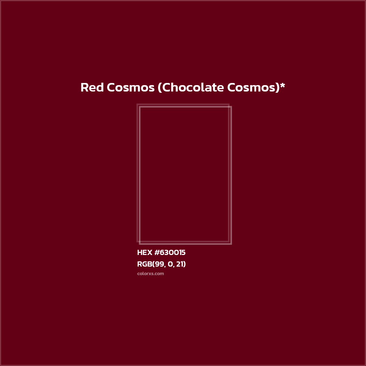 #630015 hex color. RGB, RYB, CMYK, HSL, HSV codes and color conversions. Matching color names, palettes, paints.
