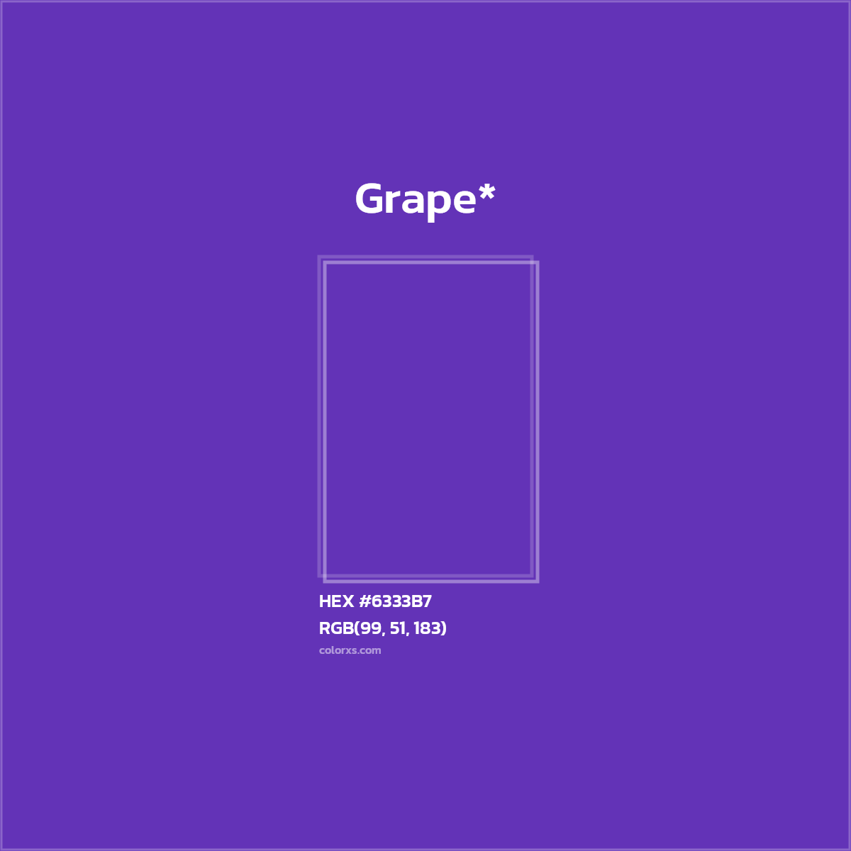 #6333B7 hex color. RGB, RYB, CMYK, HSL, HSV codes and color conversions. Matching color names, palettes, paints.