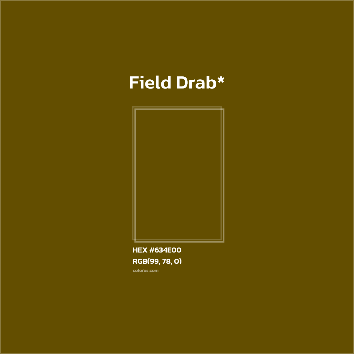 #634E00 hex color. RGB, RYB, CMYK, HSL, HSV codes and color conversions. Matching color names, palettes, paints.