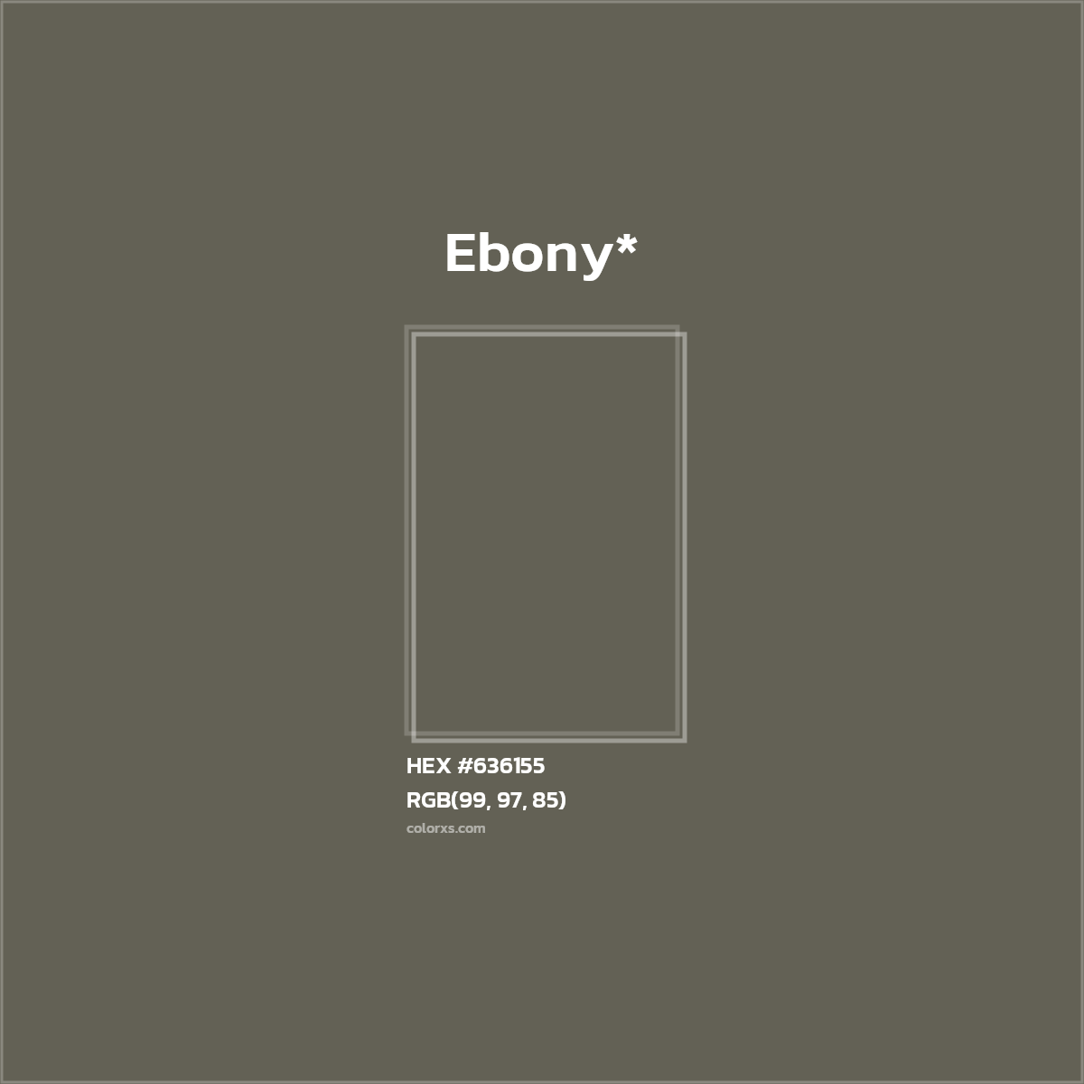 #636155 hex color. RGB, RYB, CMYK, HSL, HSV codes and color conversions. Matching color names, palettes, paints.