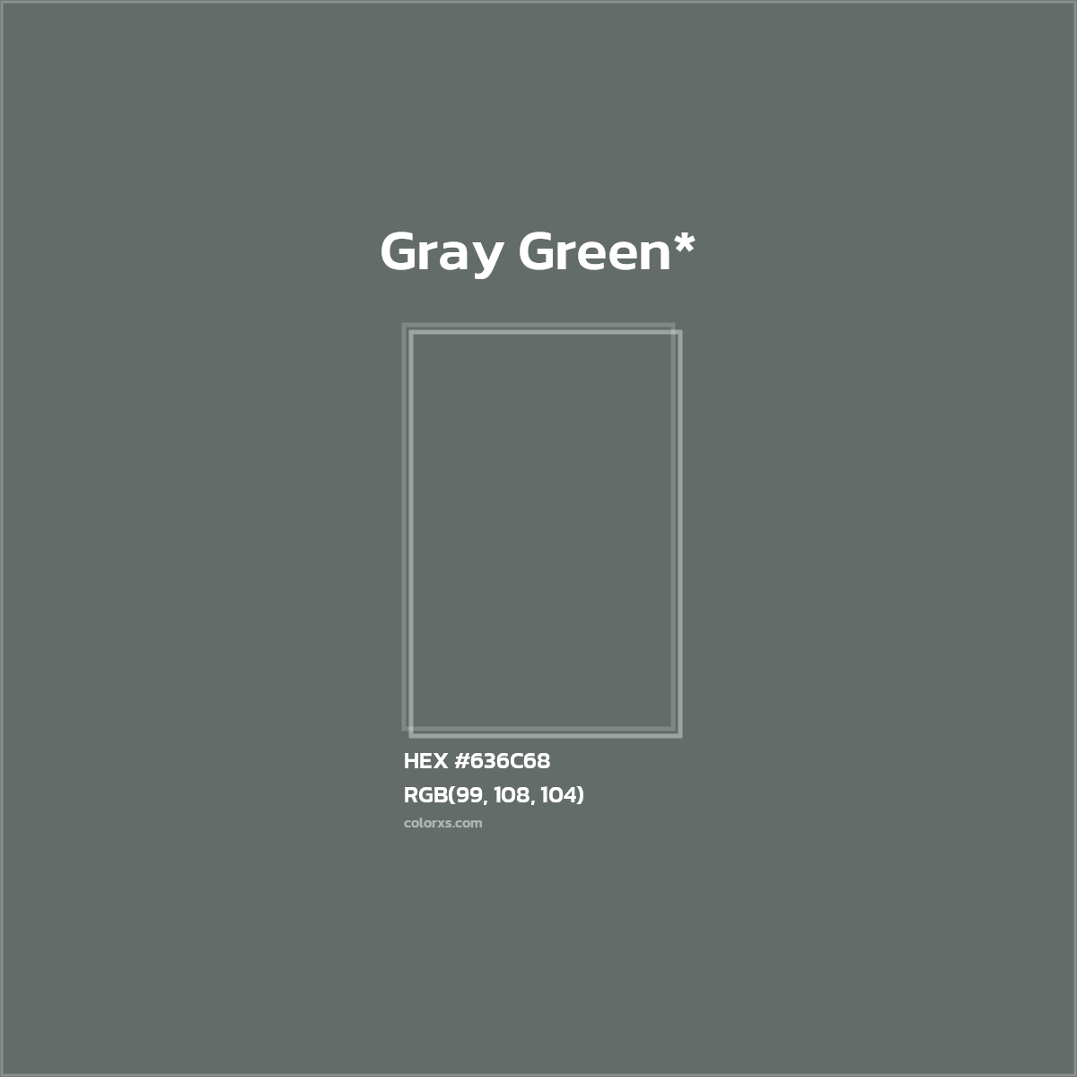 #636C68 hex color. RGB, RYB, CMYK, HSL, HSV codes and color conversions. Matching color names, palettes, paints.