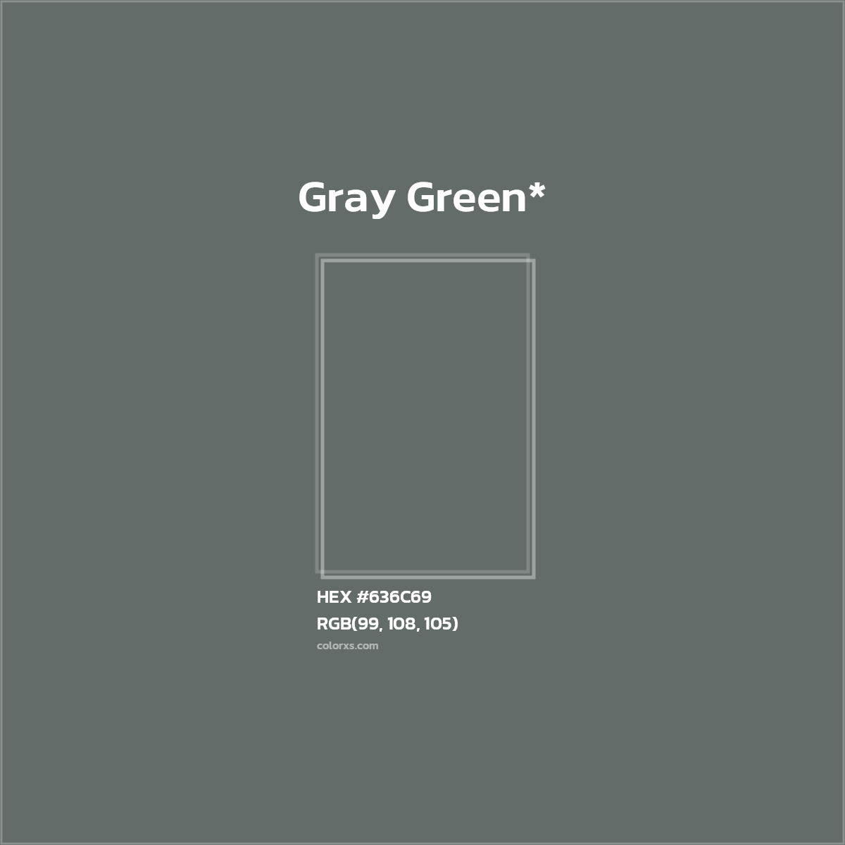 #636C69 hex color. RGB, RYB, CMYK, HSL, HSV codes and color conversions. Matching color names, palettes, paints.