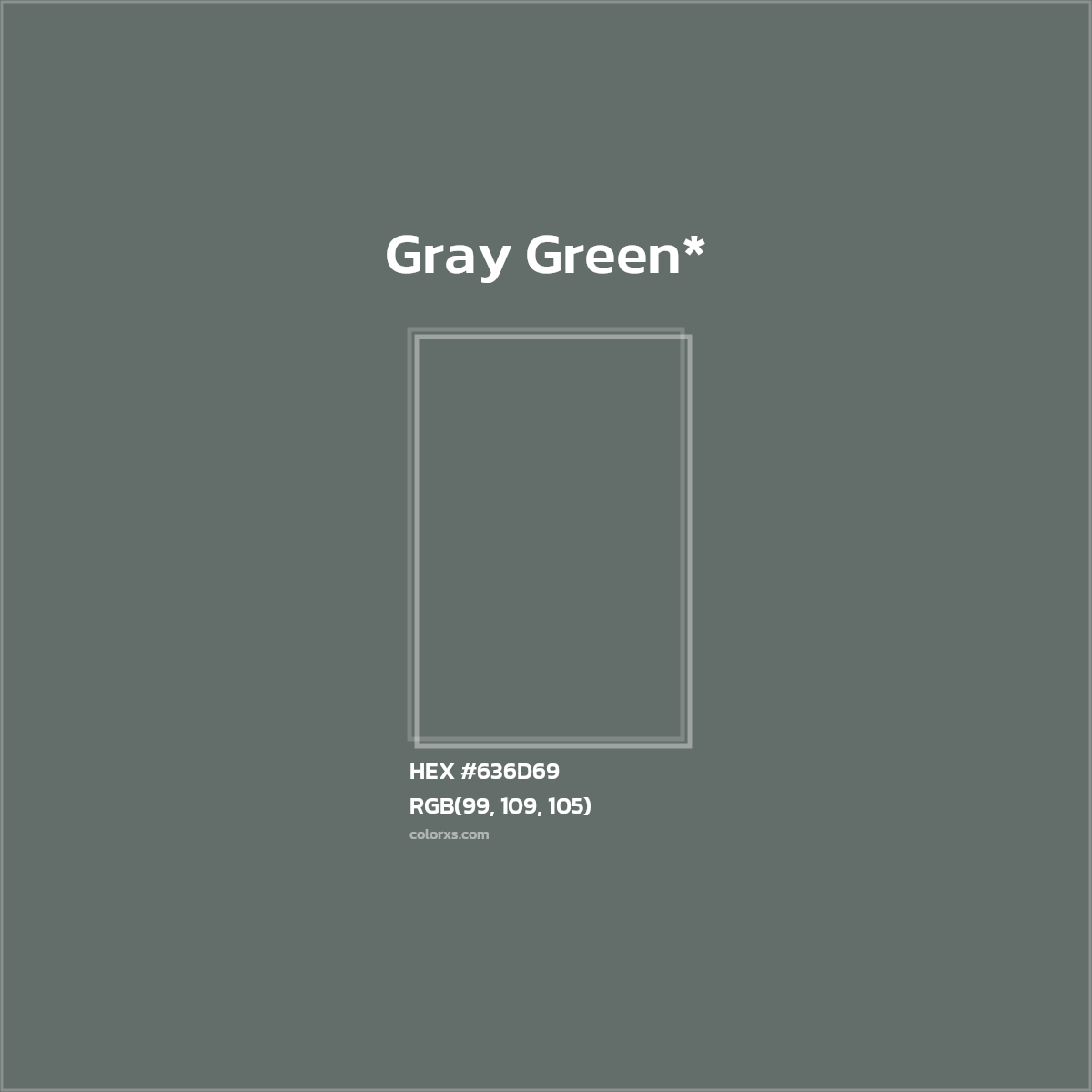 #636D69 hex color. RGB, RYB, CMYK, HSL, HSV codes and color conversions. Matching color names, palettes, paints.