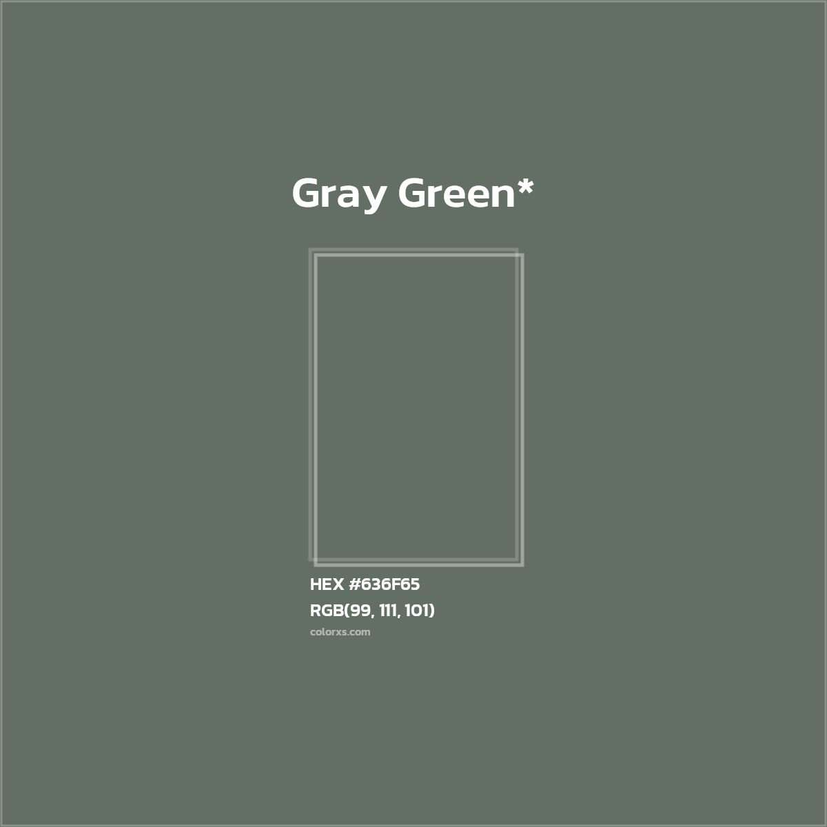 #636F65 hex color. RGB, RYB, CMYK, HSL, HSV codes and color conversions. Matching color names, palettes, paints.